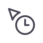 Cursor Clock SVG Icon